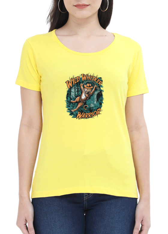 Unleash Your Inner Feline with the Wild Whisker Warrior T-shirt