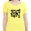 New Yellow Express Your Gym Attitude with the "Resting Gym Face" T-shirt