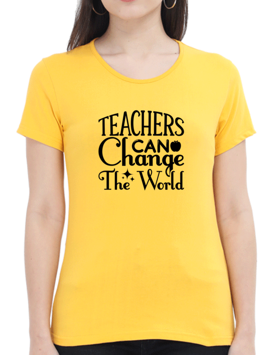 Empowerment in Education with the "Teachers Can Change The World" T-shirt