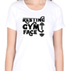 White Express Your Gym Attitude with the "Resting Gym Face" T-shirt