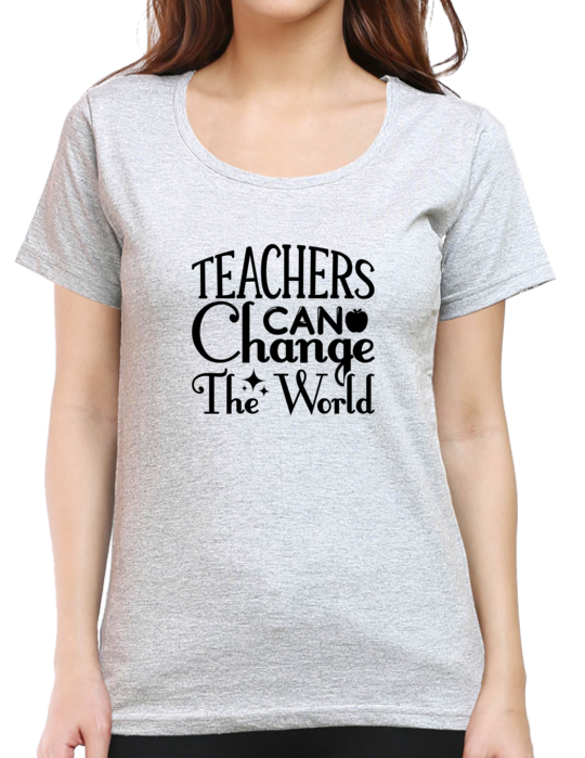 Empowerment in Education with the "Teachers Can Change The World" T-shirt