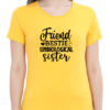 Celebrate Your Special Bond with the "Friend Bestie Unbiological Sister" T-shirt