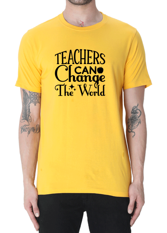 Empowerment in Education with the "Teachers Can Change The World" T-shirt