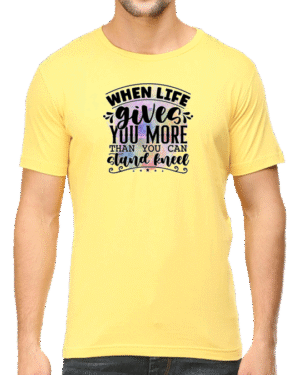 Find Strength with the "When Life Gives You More Than You Can Stand, Kneel" T-shirt