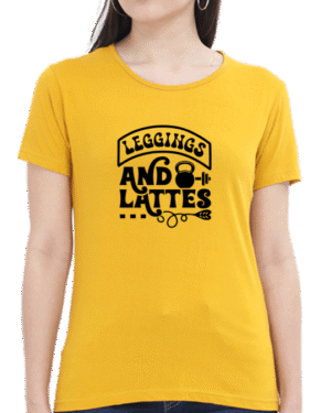 Relax in Style with the "Leggings and Lattes" T-shirt