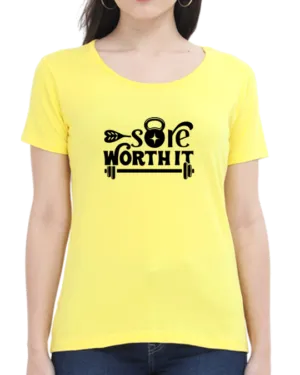 New Yellow Embrace the Grind with the "Sore Worth It" T-shirt