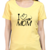 Yellow Express Your Love with the "I Love Mom" T-shirt