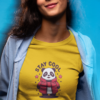mockup-of-a-woman-wearing-a-t-shirt-in-a-studio-18576 Chill Out with Our "Stay Cool Panda" T-shirt