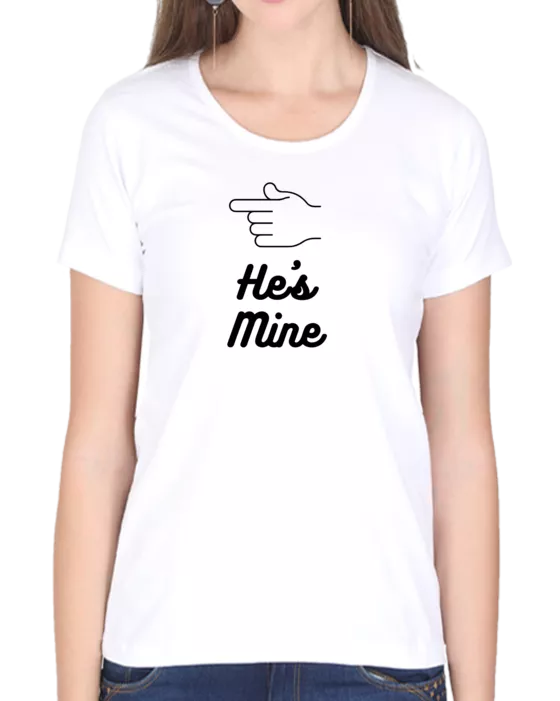 1 Celebrate Love with "She’s Mine - He’s Mine" Couples T-Shirts