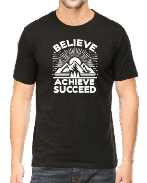 Empower Yourself with Our "Believe. Achieve. Succeed." T-shirt