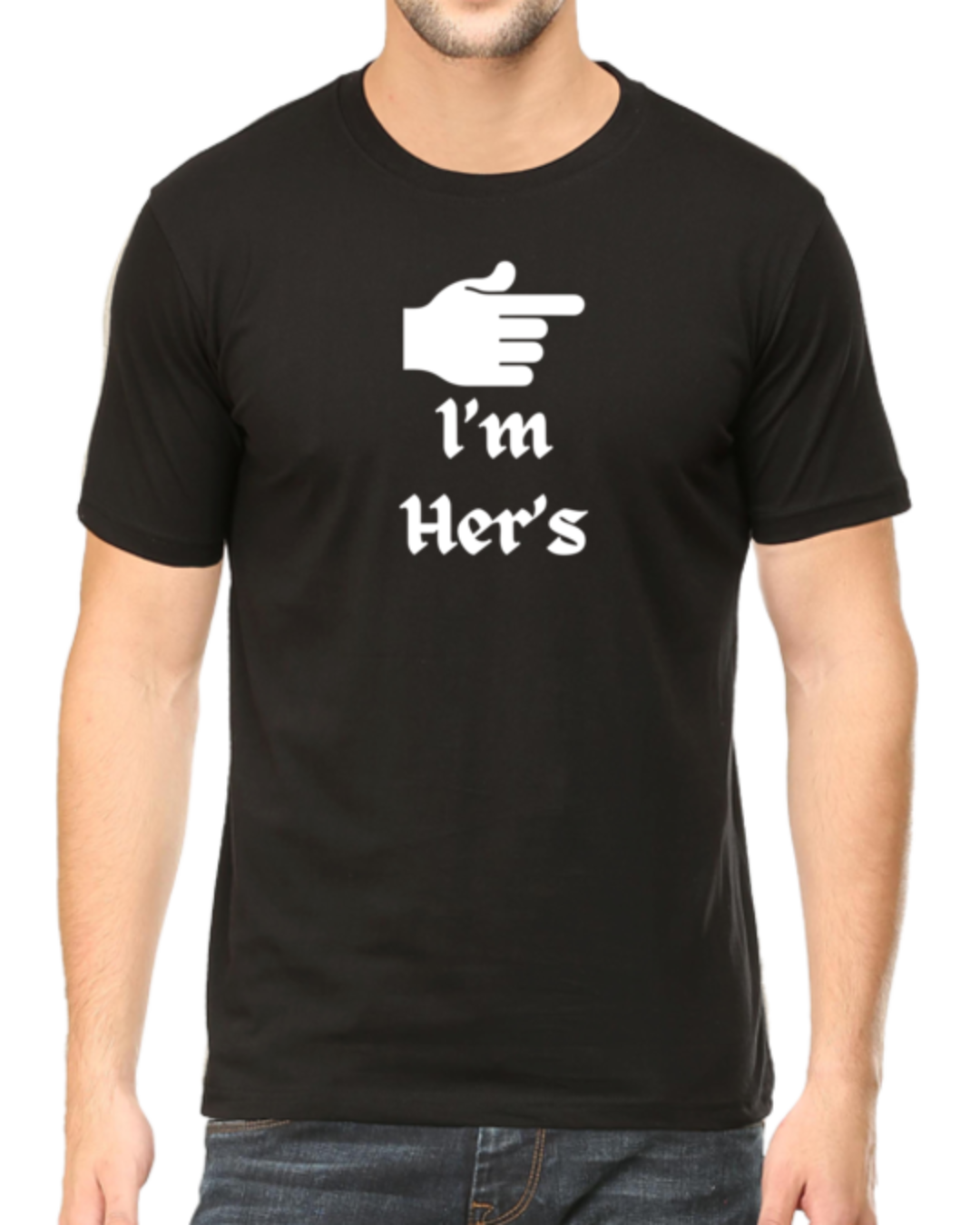 Celebrate Your Bond with "I'm Her's - He's Mine" Couples T-Shirts