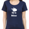 3 Celebrate Your Bond with "I'm Her's - He's Mine" Couples T-Shirts