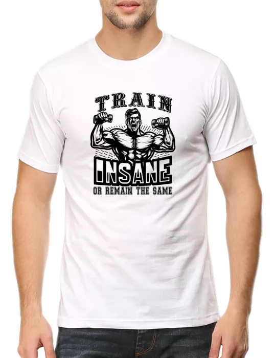 Push Your Limits with Our "Train Insane or Remain the Same" T-shirt