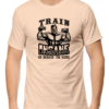 Peach Push Your Limits with Our "Train Insane or Remain the Same" T-shirt