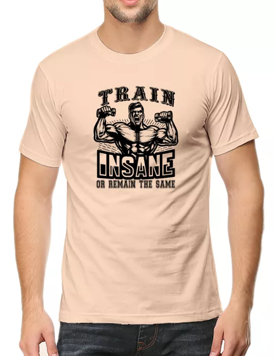 Push Your Limits with Our "Train Insane or Remain the Same" T-shirt