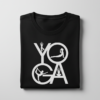 Yoga T-shirt Black Yoga T-Shirt | Minimal Mindful Cotton Tee - Black