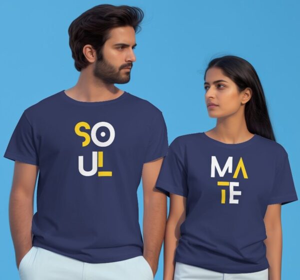 Celebrate Love with "Soul Mate" Couples T-Shirts