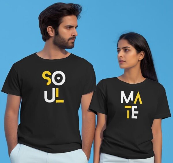 Celebrate Love with "Soul Mate" Couples T-Shirts
