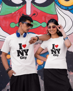 crewneck-gildan-tee-mockup-featuring-a-young-couple-with-sunglasses-m31902 Celebrate NYC with Our "I Love NY City" T-shirt