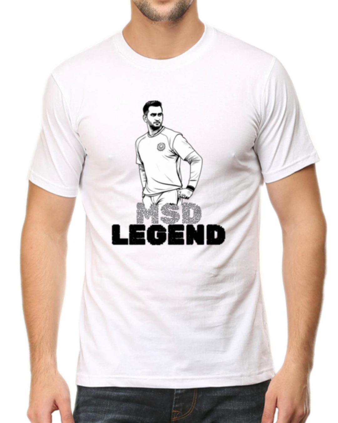 Celebrate MS Dhoni's Legendary Career with Our "MSD Legend" T-shirt