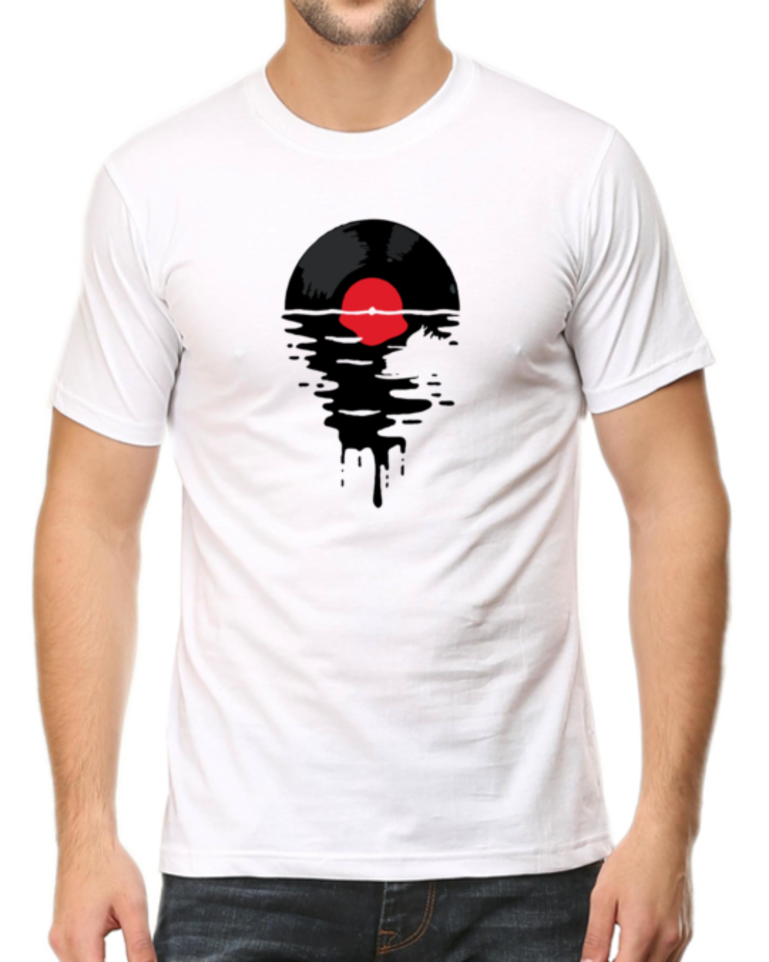 Melting Dripping Cool Record DJ Music T-Shirt