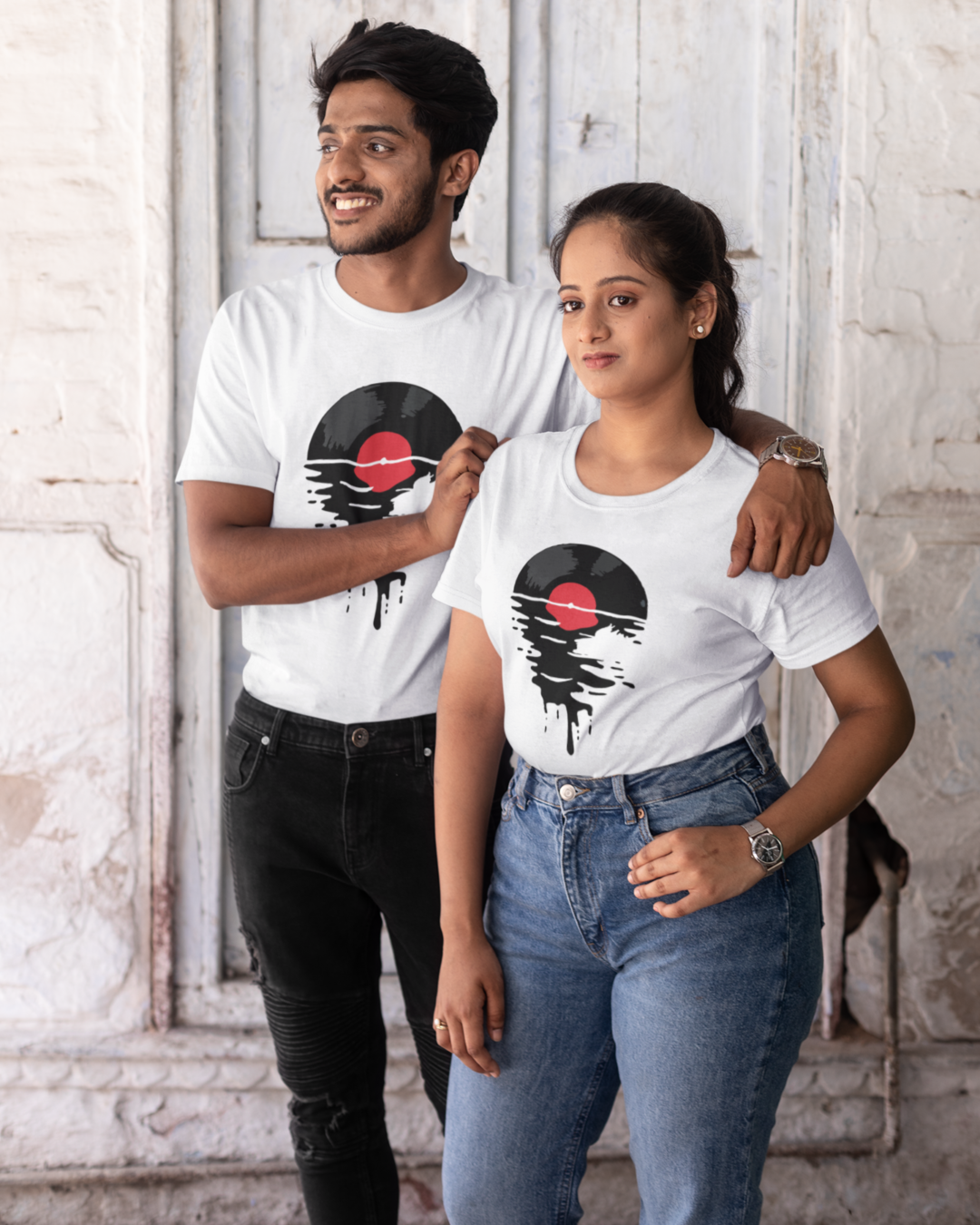 Melting Dripping Cool Record DJ Music T-Shirt