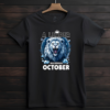 A Leader was bron in october Black A Leader Was Born In October Unisex T-Shirt