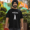 mockup-of-a-bearded-skater-wearing-a-crewneck-t-shirt-and-a-turban-m38645 Punjabi Aa Gye Oye Black Unisex T-Shirt