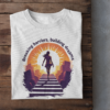 folded-tee-mockup-against-a-wooden-surface-33685 (2) Breaking Barriers, Building Dreams Women's T-Shirt