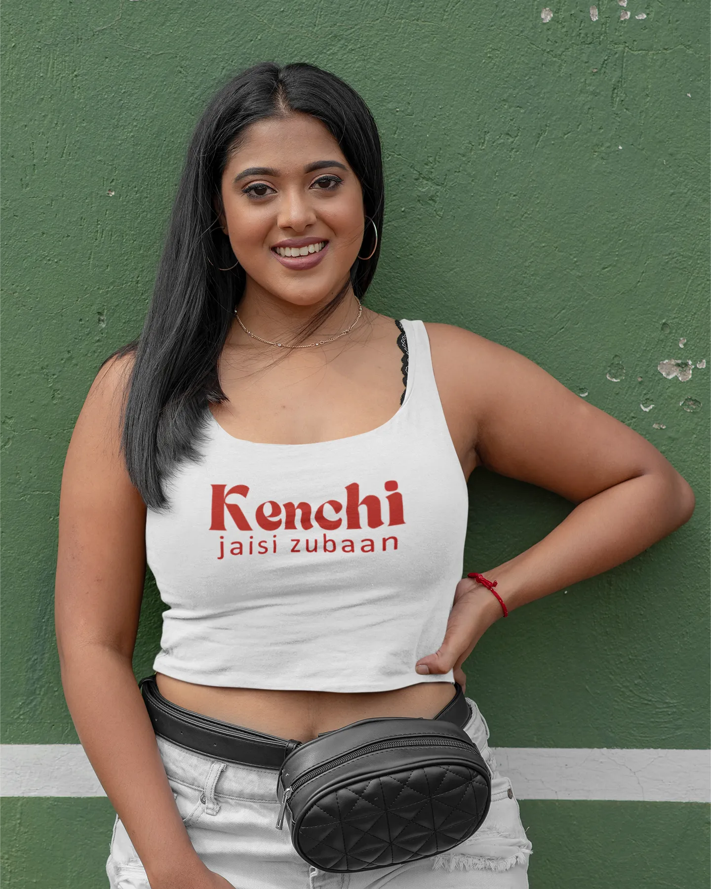 Kenchi Jaisi Zubaan Women's Crop Tank