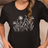 Wild Flowers Graphic Women's T-Shirt – Nature-Inspired Style & Comfort