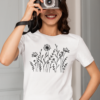 Wild Flowers Graphic Women's T-Shirt – Nature-Inspired Style & Comfort