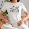 Wild Flowers Graphic Women's T-Shirt – Nature-Inspired Style & Comfort