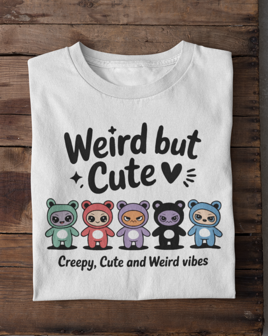 Labubu Inspired “Weird but Cute” Women’s T-shirt