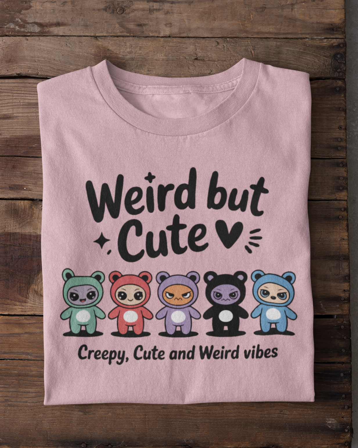 Labubu Inspired “Weird but Cute” Women’s T-shirt