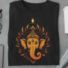 mockup-of-a-folded-t-shirt-featuring-different-items-33683 (31) Ekadanta Unisex T-shirt – Lord Ganesha Inspired Spiritual Streetwear