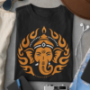mockup-of-a-folded-t-shirt-placed-between-some-accessories-33794 Ekadanta Unisex T-shirt | Lord Ganesha Inspired Spiritual T-shirt