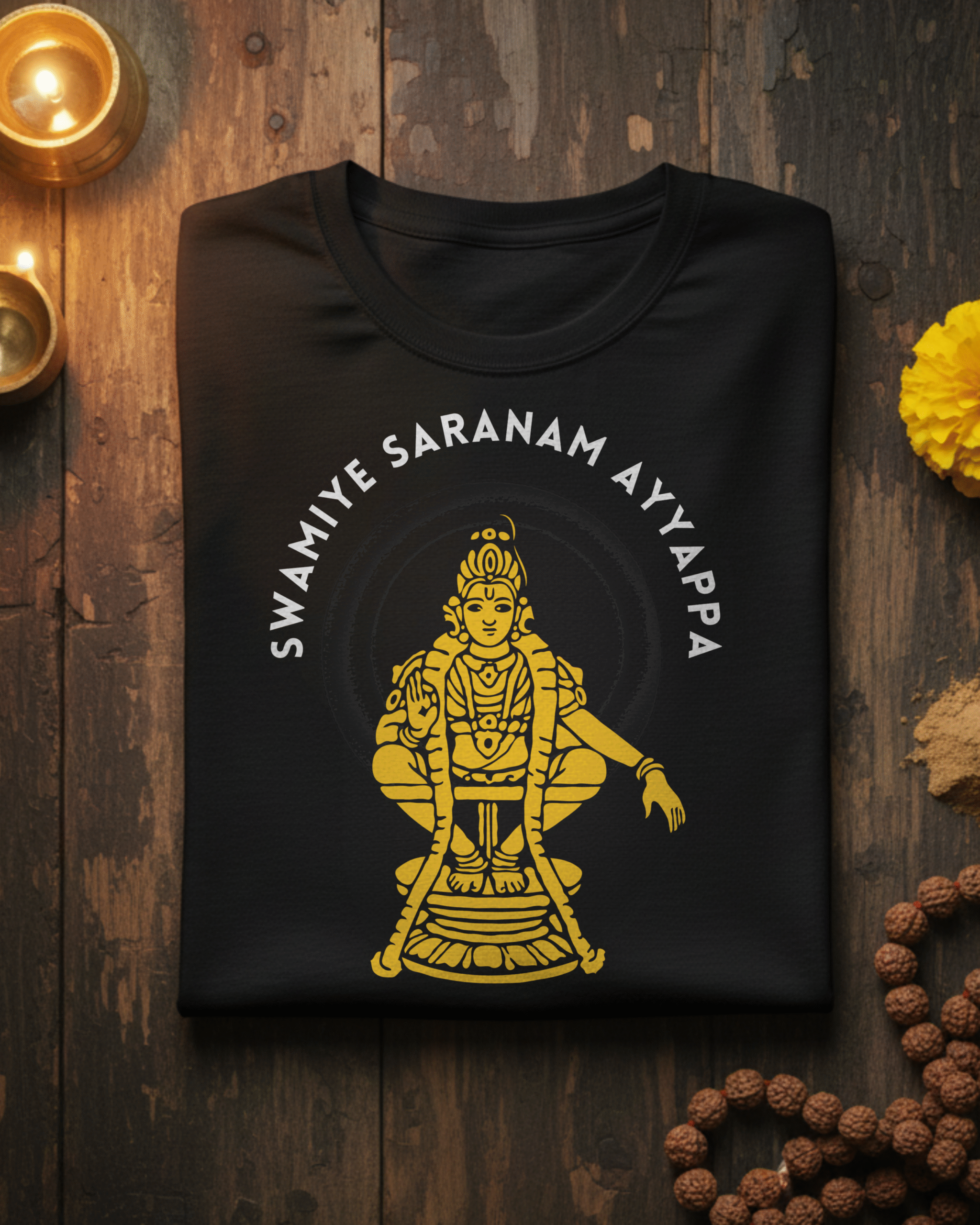 Samiye Saram Ayyappa T-Shirt Mockup 3 - Zoom Samiye Saranam Ayyappa Unisex T-shirt