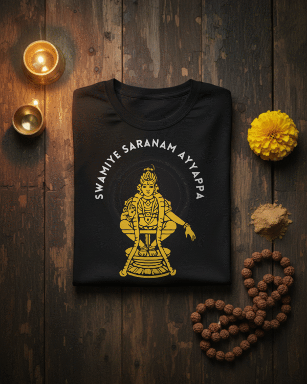 Samiye Saram Ayyappa T-Shirt Mockup 3 Samiye Saranam Ayyappa Unisex T-shirt
