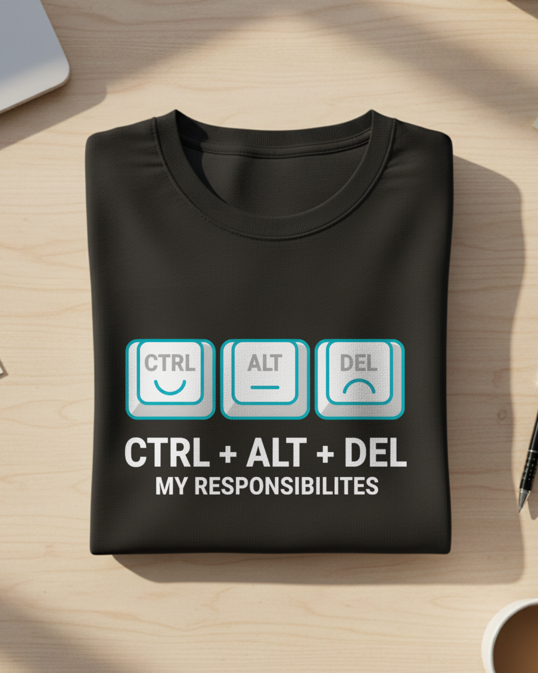 CTRL + ALT + DEL My Responsibilities T-shirt