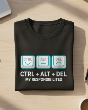 CTRL + ALT + DEL My Responsibilities T-shirt