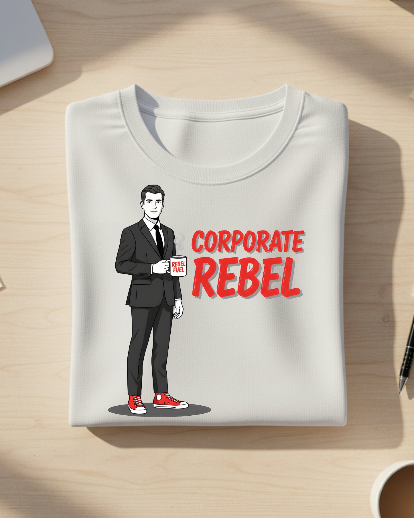 Corporate Rebel T-shirt – Rebel Fuel Coffee