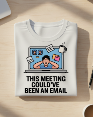 Meeting Email T-shirt Mockup Zoom This Meeting Could’ve Been an Email T-shirt