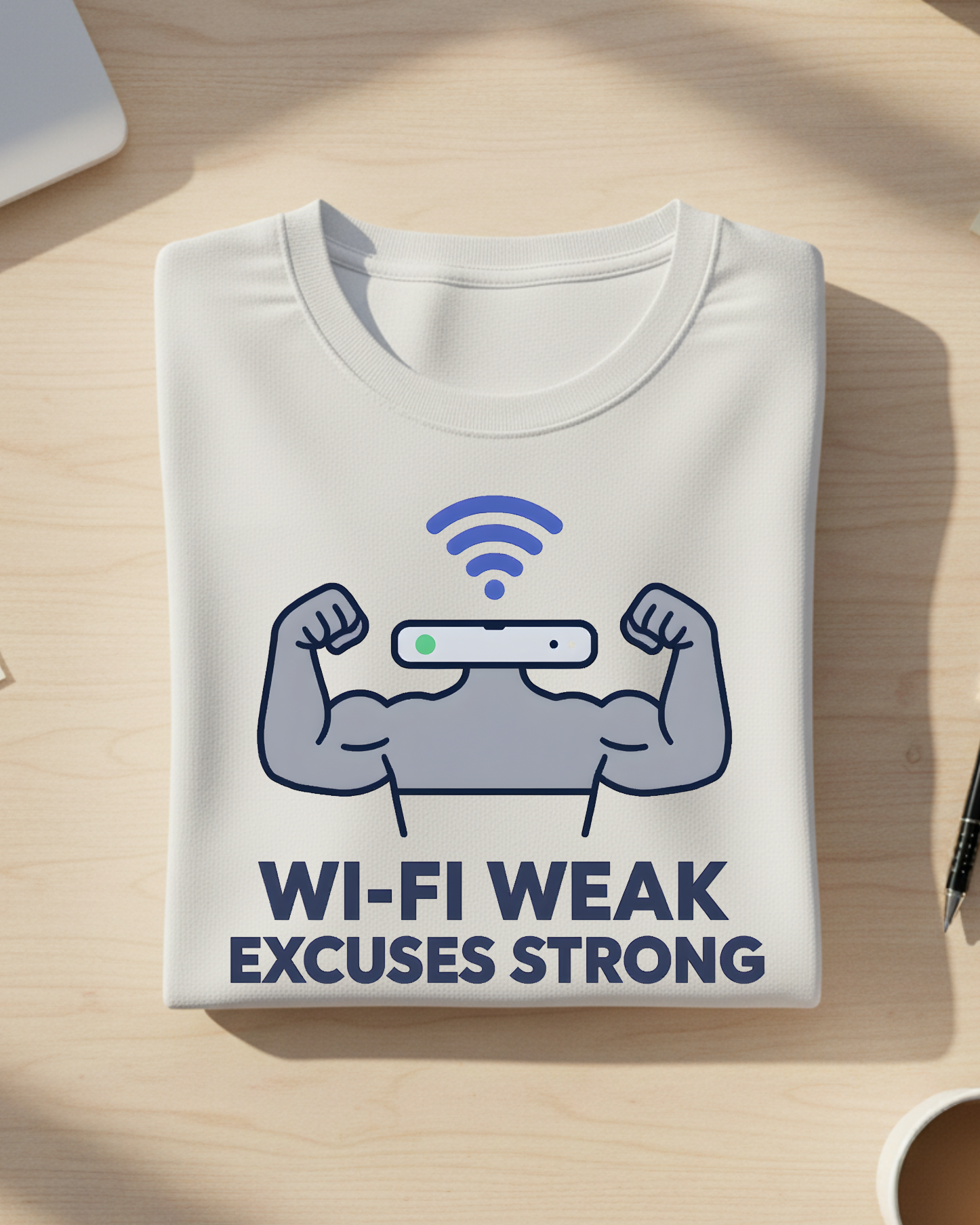 Wi-Fi Weak, Excuses Strong T-shirt