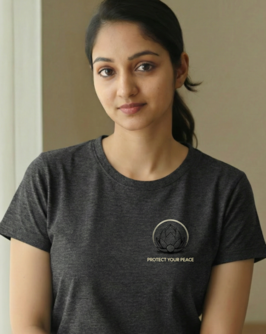 Mockup of Protect-Your-Peace-Lifestyle-T-Shirt