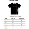 Unisex T-shirt Size Chart Flow Through the Moment Unisex T-shirt