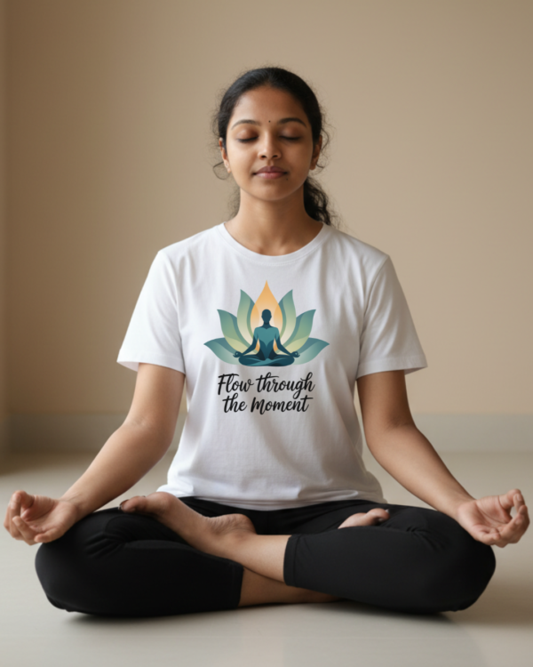 Flow Through the Moment Unisex T-shirt Mockup Flow Through the Moment Unisex T-shirt