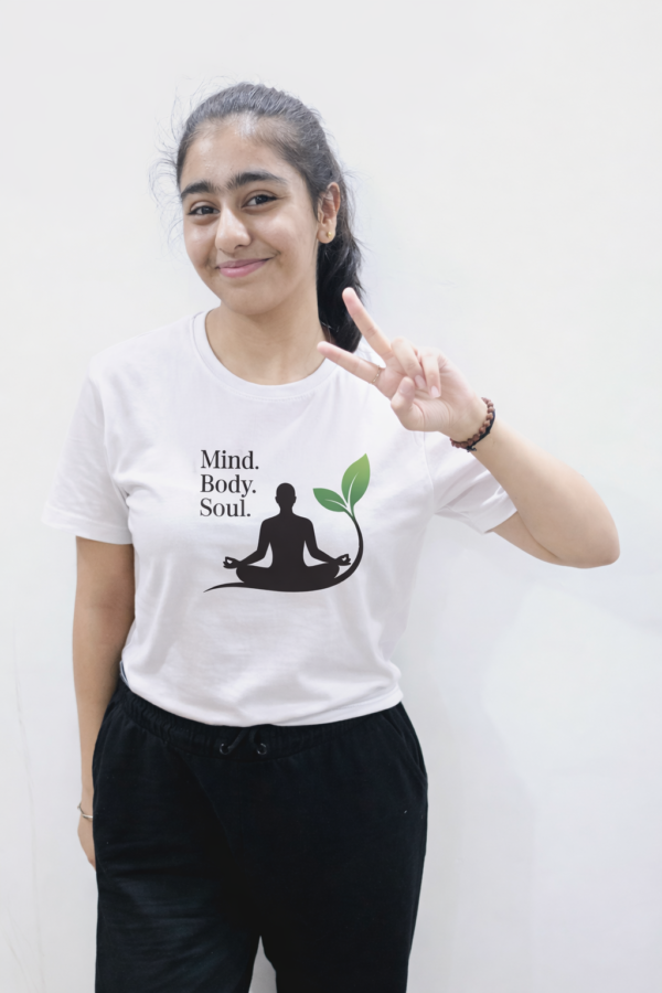 p100c2myi Mind. Body. Soul. Unisex T-shirt