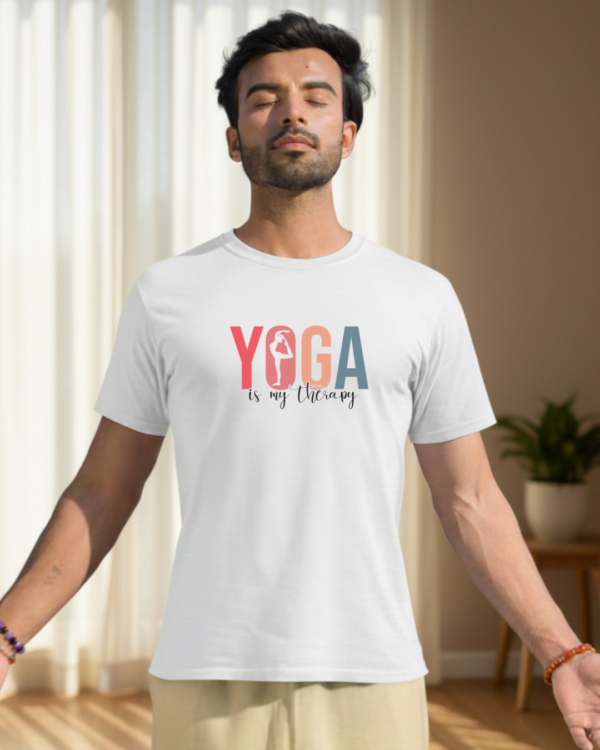 Yoga Is My Therapy T-Shirt Mockup Yoga Is My Therapy Unisex T-Shirt