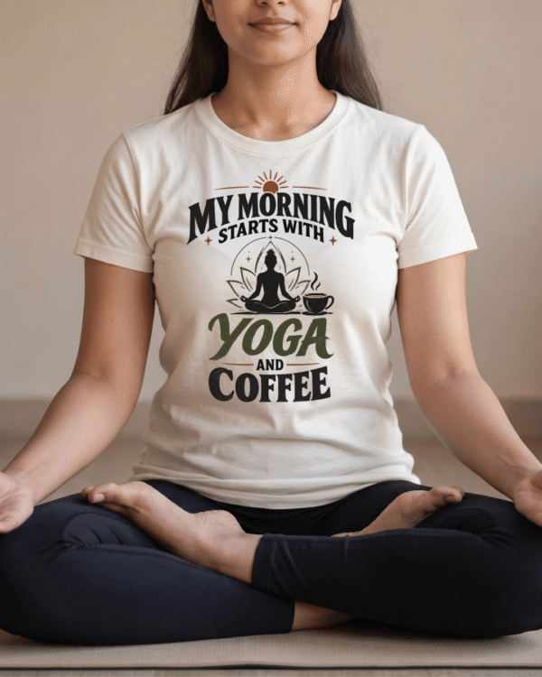 My Morning Starts with Yoga and Coffee Unisex T-Shirt
